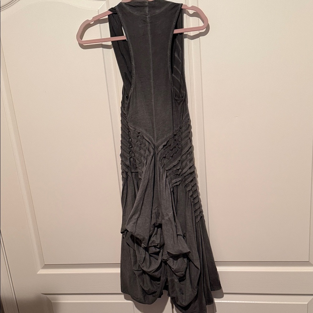 All Saints Charcoal Asymmetrical Dress - Picture 4 of 5